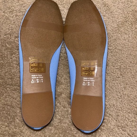 41 Hawthorn Blue Ballet Flats with Bow - Picture 4 of 4